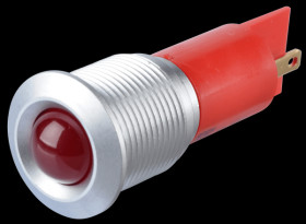 Q16P1CXXR24E Indicator LED, 24 V DC, 16 mm, FASTON, red/BrC