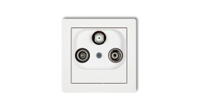 Deco Mechanizm Gniazda Abonenckiego Rtv-Sat Końcowego 1,5Db, Biały Mat 25Dgs