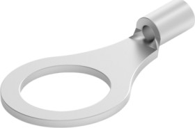 Uninsulated ring cable lug, 0.3-1.42 mm², AWG 22 to 16, 7.92 mm, M8, metal, 8-34114-1