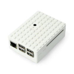 Pi-Blox - obudowa Raspberry Pi Model 3B+/3B/2B - biała
