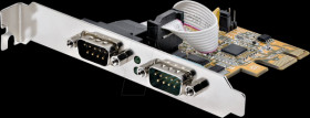 21050-PC-SERIAL-LP 2-port PCI Express serial card, RS232, low profile