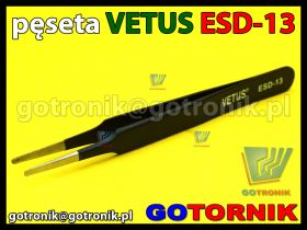 Pęseta ESD-13 VETUS pincenta antymagnetyczna