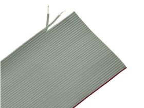 Przewód; wstążkowy; płaski AWG28/40; 40x0,09mm2; 0,09mm2; szary; PVC; taśma raster R=1,27mm; max +105°C; 300V; szpula 30,5m; RoH