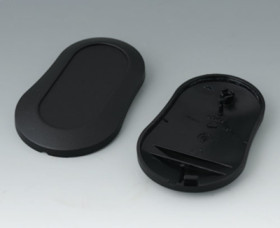 PMMA enclosure, (L x W x H) 70 x 44 x 16 mm, black (RAL 9005), B9004906