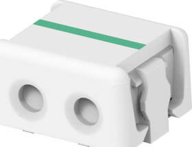 Poke-in connector, 2 pole, pitch 0.16 mm, straight, natural, 2-2106431-2