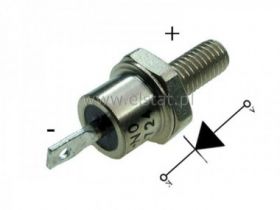 Dioda 16A 1200V R 16HFR120M M5 ( + )