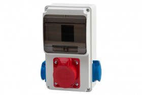 Rozdzielnica ULISSE 6M MINI - gniazda 16A 5p, 2x230V /6 modułów/