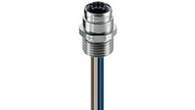 Złącze Panelowe Fixcon/M12 Żeńskie 4-Pinowe Montaż Przedni Gwint Od Strony...