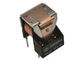 Przekaźnik; elektromagnetyczny samochodowy; HFKM-012-SH open; 12V; DC; 1 styk U; 10A; 60V DC; do druku (PCB); bez obudowy; Hongf