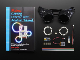 Adafruit Getting Started with Trinket Book + NeoPixel Goggles Pack