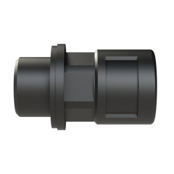 Łącznik do kanałów kablowych gwint M16 10mm Złączka elastyczna Nylon 6 Czarny