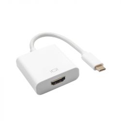 Adapter AKYGA USB Typ-C do HDMI biały