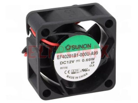 WENTYLATOR 12VDC EF40201B1-000U-A99 15.23m3/h 40x40x20mm