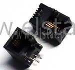 TJACKN-6P4C-06 gniazdo modułowe nisko-profilowe