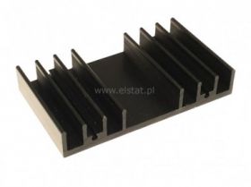 Radiator 44 x 75 x 13mm czerniony