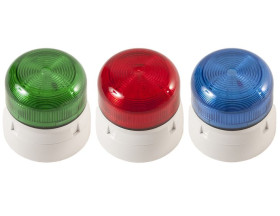 Sygnalizator 10 → 30 V Migające, Układ statyczny Niebieski Standardowy LED