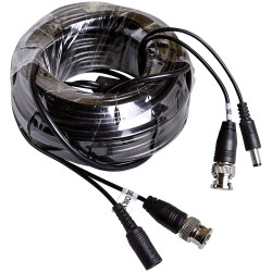 m-e 55323 PROCAMO Cable 30m Black for Camera and VHS Setup