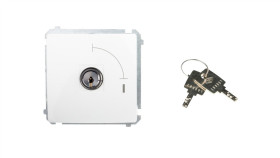 Simon Basic Łącznik Jednobiegunowy Z Kluczem Dwupozycyjnym Biały Bmw1k.01/11