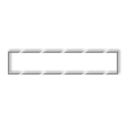 Ramka wypełniająca pięciokrotna serii DECO szary mat 27DRW-5