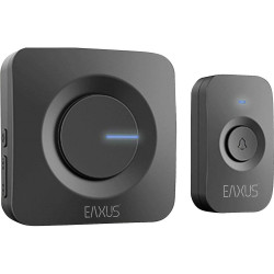 Eaxus 4260634743568 Wireless Doorbell 200m Range 52 Melodies LED IP56
