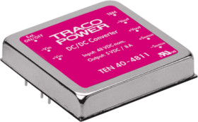 DC converter, 9-18 VDC, 29 W, 3 outputs, 3.3/±12 VDC, 84 % efficiency, TEN 40-1233