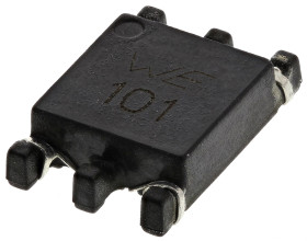 Filtr liniowy SMD sygnału współbieżnego 100 μH -30 → +50% SRF: 100kHz Idc 500mA, rdzeń ferrytowy