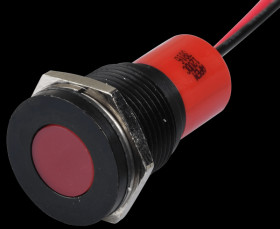 Q16F3BXXR12E Indicator LED, 12 V DC, 16 mm, wired, red/BlC