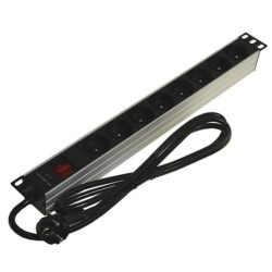 Listwa zasilająca RACK 19cali 1U 8 gniazd +wyłącznik