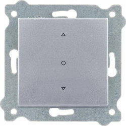 Łącznik pojedynczy roletowy trójpozycyjny Srebrny 218/10E EXEN