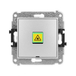 ICON Mechanizm gniazda światłowodowego/optycznego pojedynczego, bez pola opisowego srebrny metalik 7IGOPBO-1