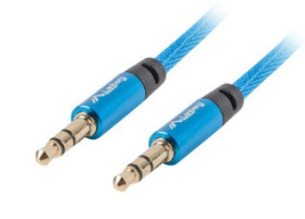 PRZEWOD JACK 3.5MM M/M 3 PIN 2M NIEBIESK