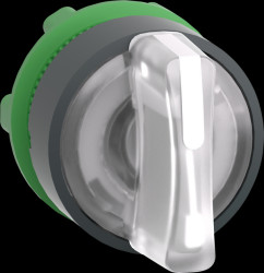 ZB5AK1513 Light selector switch, front element, Harmony XB5, 22 mm, white