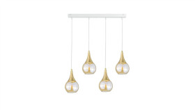Lampa Wisząca 4Xe27 Lacrima White
