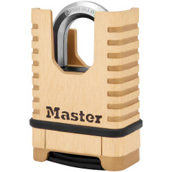 Master Lock M1177EURDCC Excell&#x2122; Closed Shackle Brass Combination 58mm Padlock