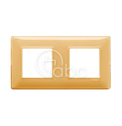 Ramka ozdobna Plana, 2+2M, Reflex Amber, 14643.43