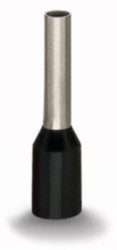 Insulated wire end ferrule, 1.5 mm², 16 mm/10 mm long, DIN 46228-4, black, 216-244