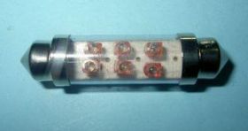 SV-8,5 12V 42mm RED 10x42mm LED