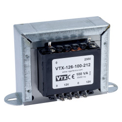 Vigortronix VTX-126-100-212 Chassis Transformer 230V 100VA 12V&#x2B;12V