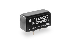 Przetwornica DC-DC, 12W, Uwe 4.5-18 V dc, Uwy 15V dc, Iwy 1.2A Nie, TRACOPOWER Nie