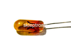 Żarówka 4x11mm 12V 100mA żółta do lutowania