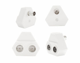 Złącze trójnik 2 way wtyk - 2 gniazda