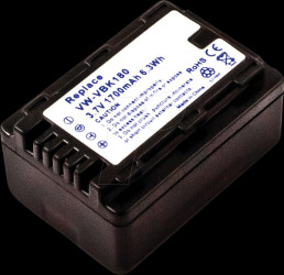 40778 Battery, camcorder, compatible, 1700 mAh