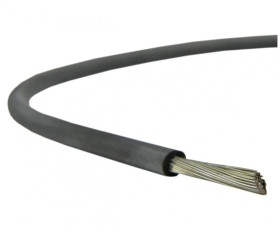 Kabel silikonowy SIF 180C 300/500V 6 ciepłoodporny LSOH czarny linka BSG /100m/