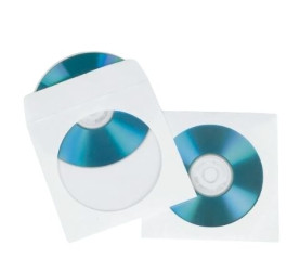 CD PAPER SLEEVES WHI 100P