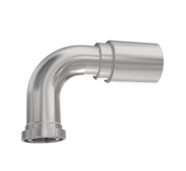 Złączka hydrauliczna, Złacze A: Przewód elastyczny 1 cal, Złacze B: Kołnierz 1 1/4 cala, Stal, 280 bar