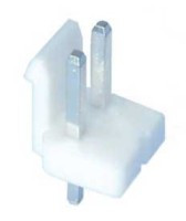 PC02M-W/5 Złącze mocy, wtyk prosty do druku - raster 3.96 - 2pin - standard Molex - opakowanie 5 sztuk