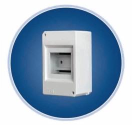 Rozdzielnica plastikowa 1x4 moduły IP30 RAL 9003 ALFA 4S 5-408