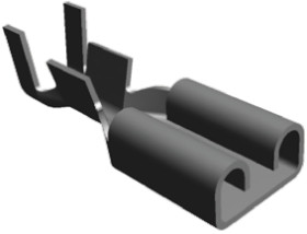 Konektor płaski Żeński 4.75 x 0.51mm długość 0.65cal Izolacja: Nieizolowane Cyna