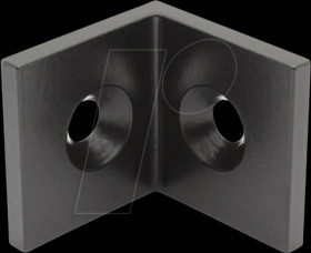 42508944 Steel corner bracket 40x40, I-type, groove 8