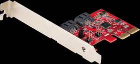 2P6GR-PCIE-SATA-CARD PCIe x2 &gt; 2x SATA, RAID 0/1/span, JBOD